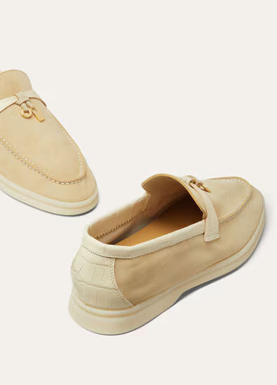 Loro Piana Summer Charms Walk Loafer Butter