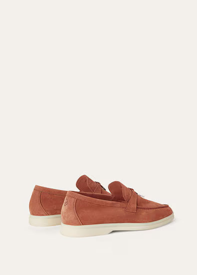 Loro Piana Summer Charms Walk Loafer Dusty Orange