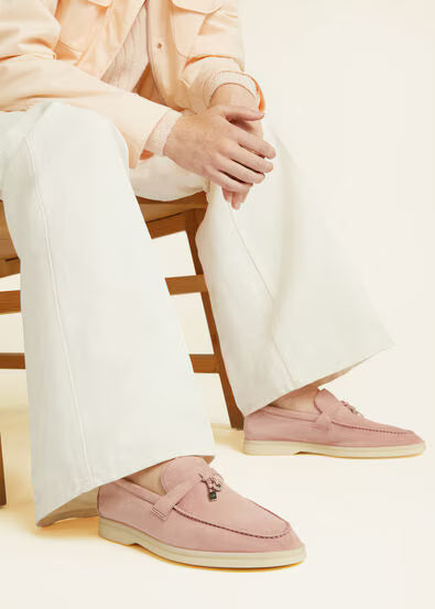 Loro Piana Summer Charms Walk Loafer Flowering Cherry