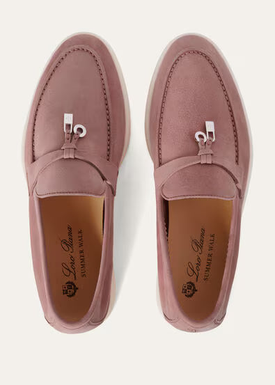 Loro Piana Summer Charms Walk Loafer Flowering Cherry