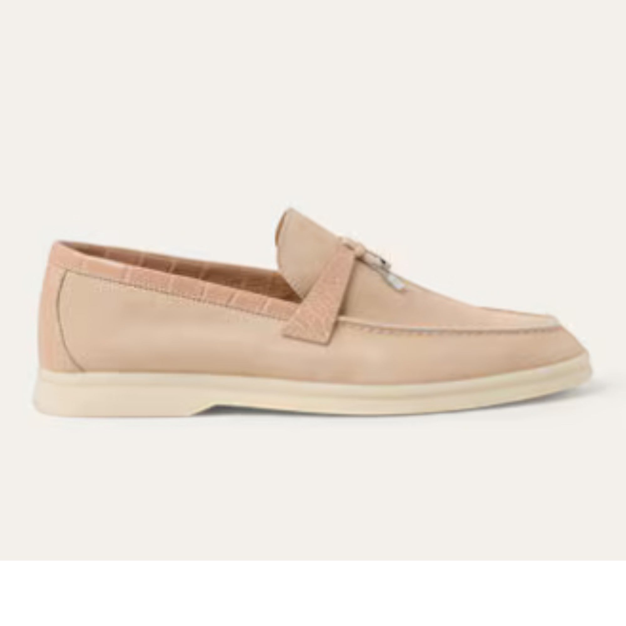 Loro Piana Summer Charms Walk Loafer Himalaya Rose