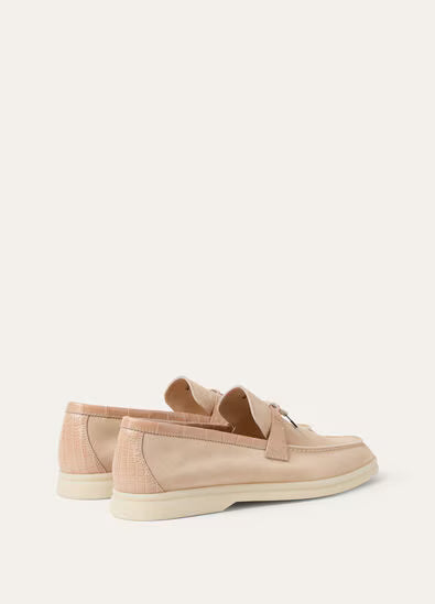 Loro Piana Summer Charms Walk Loafer Himalaya Rose