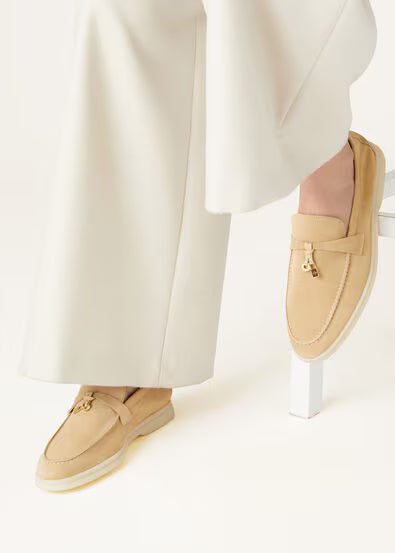 Loro Piana Summer Charms Walk Loafer Hinoki Wood