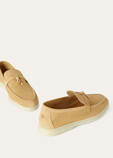 Loro Piana Summer Charms Walk Loafer Hinoki Wood