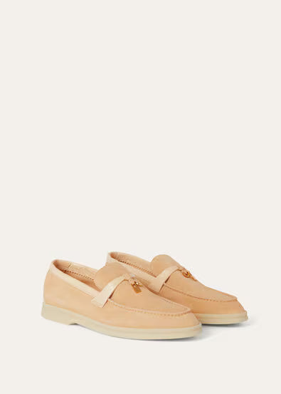 Loro Piana Summer Charms Walk Loafer Lemon Meringue