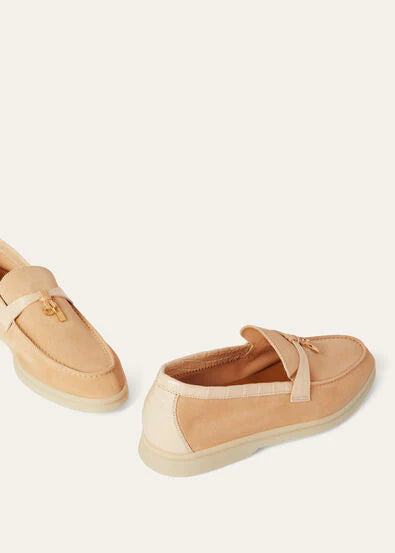 Loro Piana Summer Charms Walk Loafer Lemon Meringue