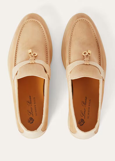 Loro Piana Summer Charms Walk Loafer Lemon Meringue