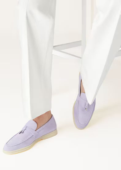 Loro Piana Summer Charms Walk Loafer Lilac Wagasa