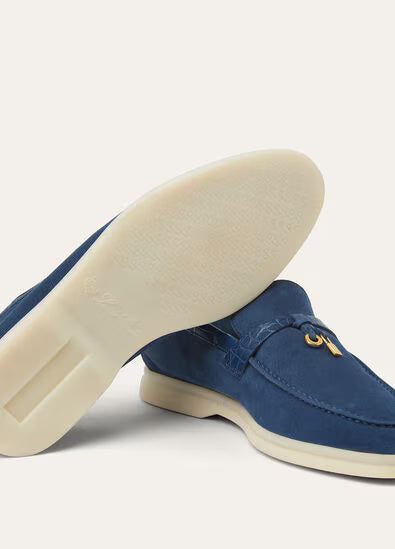 Loro Piana Summer Charms Walk Loafer Ocean Heart