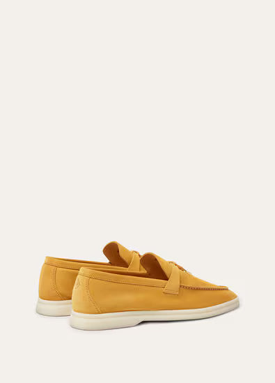 Loro Piana Summer Charms Walk Loafer Saffron Tea