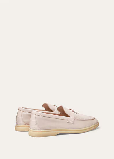 Loro Piana Summer Charms Walk Loafer Whisper Pink