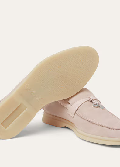 Loro Piana Summer Charms Walk Loafer Whisper Pink