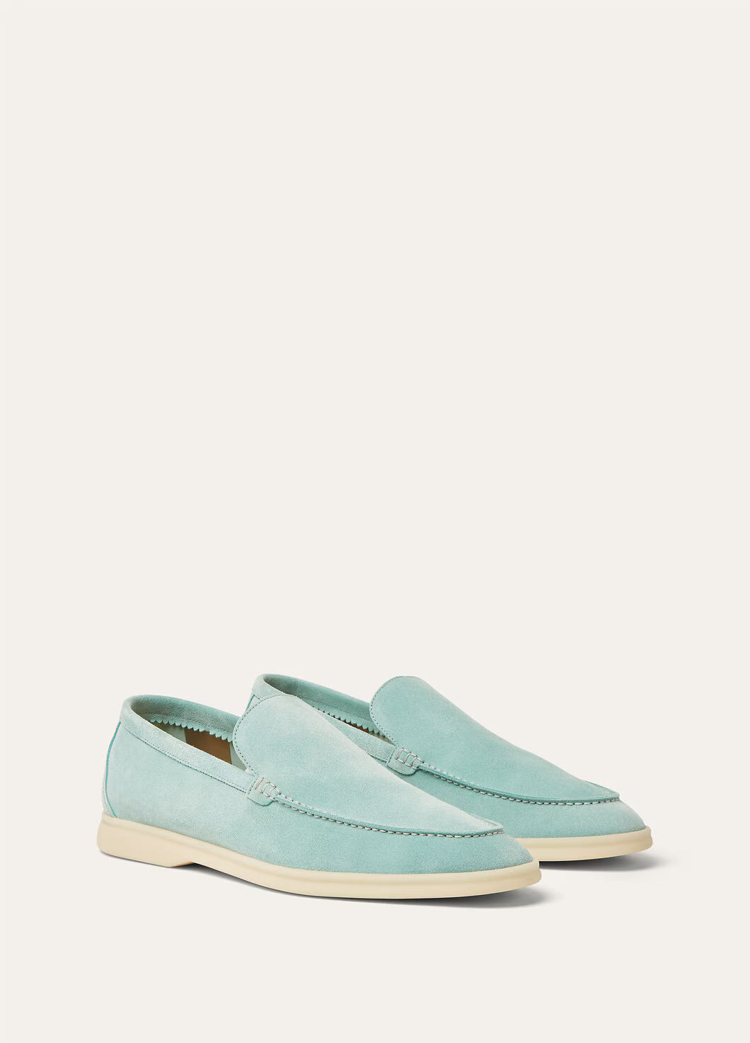 Loro Piana Summer Walk Loafer Suede Acquamarina