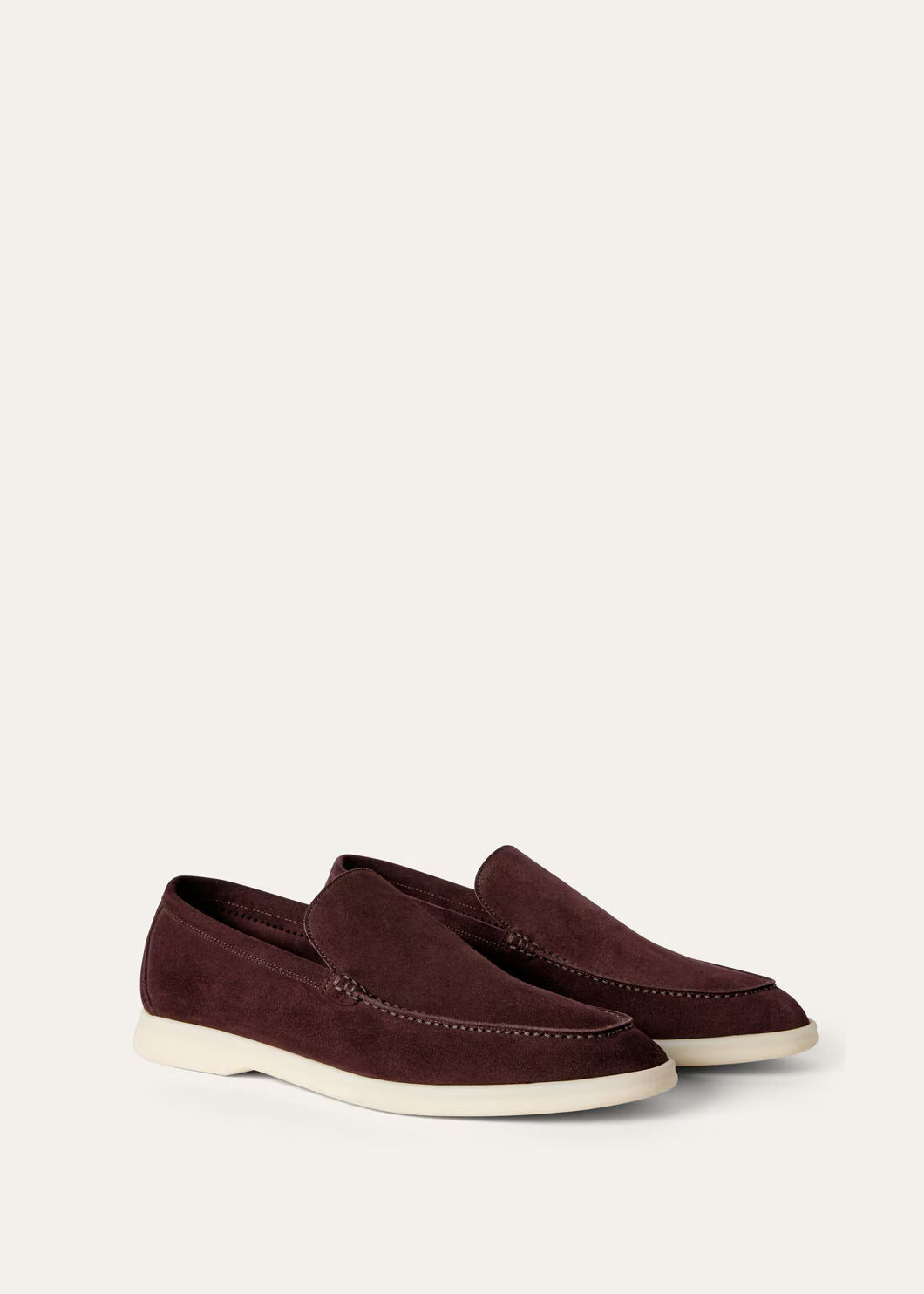 Loro Piana Summer Walk Loafer Suede Amarone