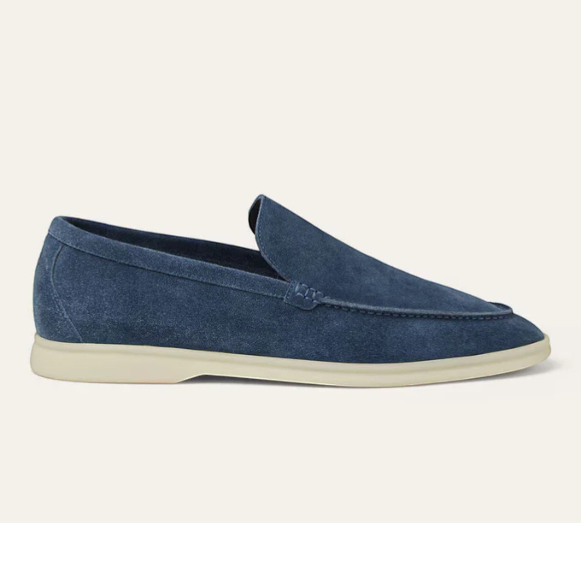 Loro Piana Summer Walk Loafer Suede Black Figs