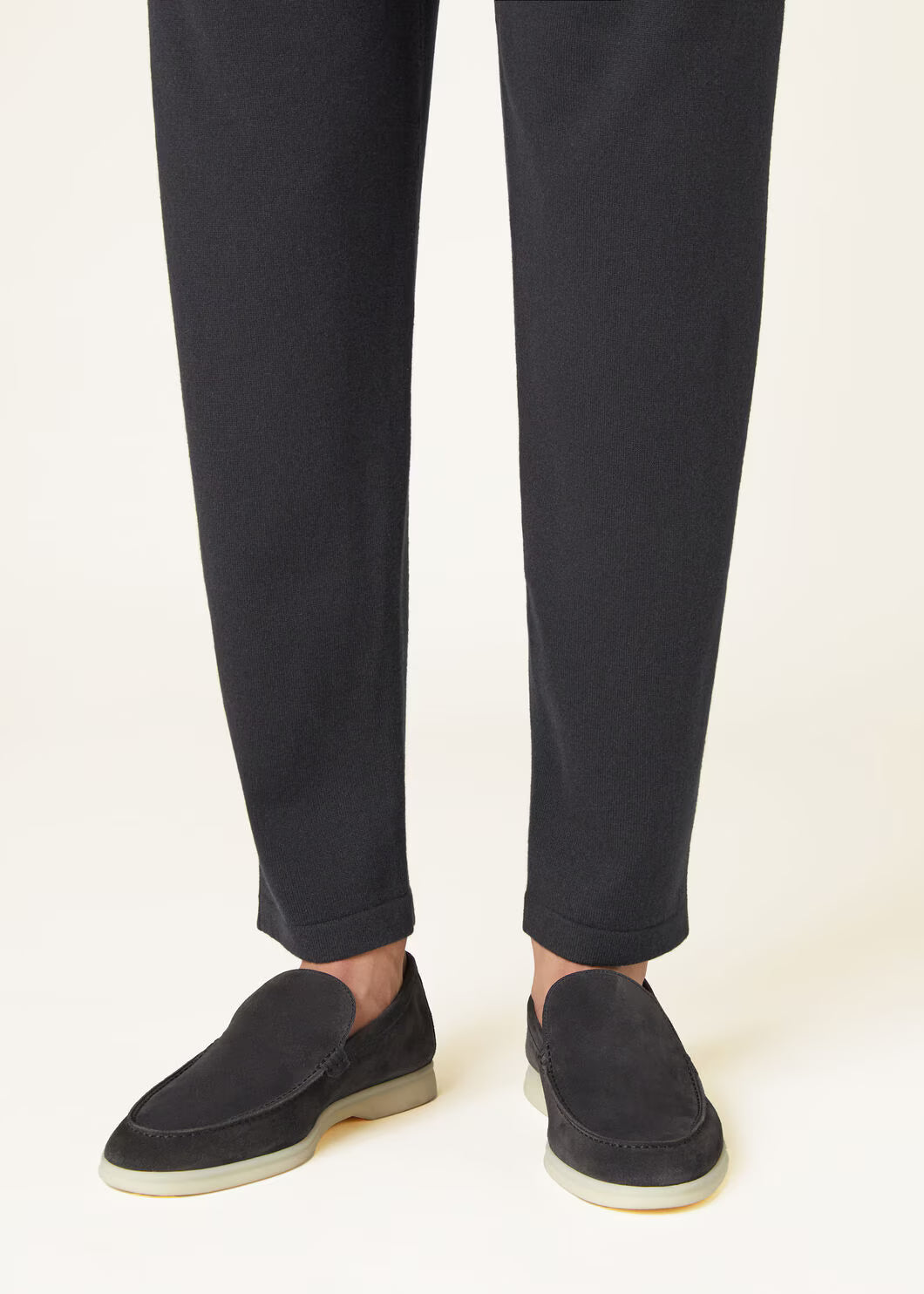 Loro Piana Summer Walk Loafer Suede Caviar