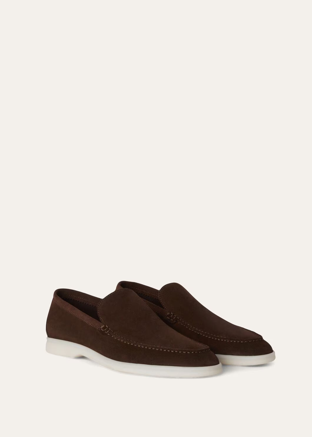 Loro Piana Summer Walk Loafer Suede Chocolate