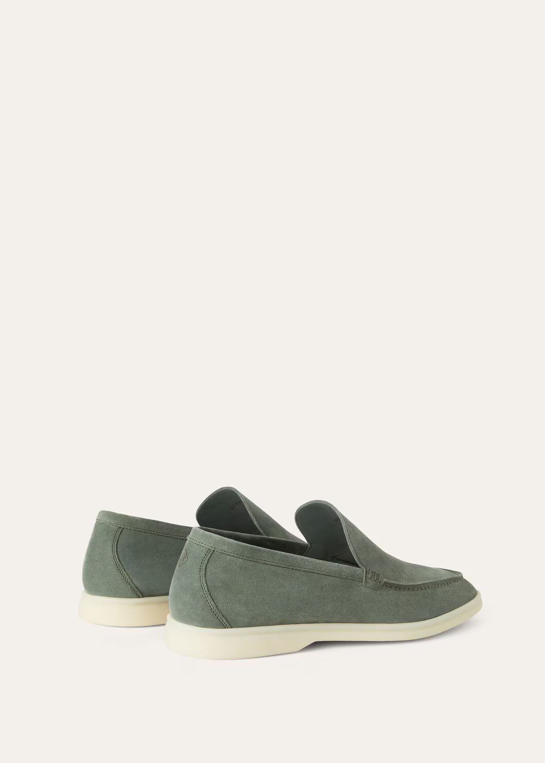 Loro Piana Summer Walk Loafer Suede Dark Frozen Fir