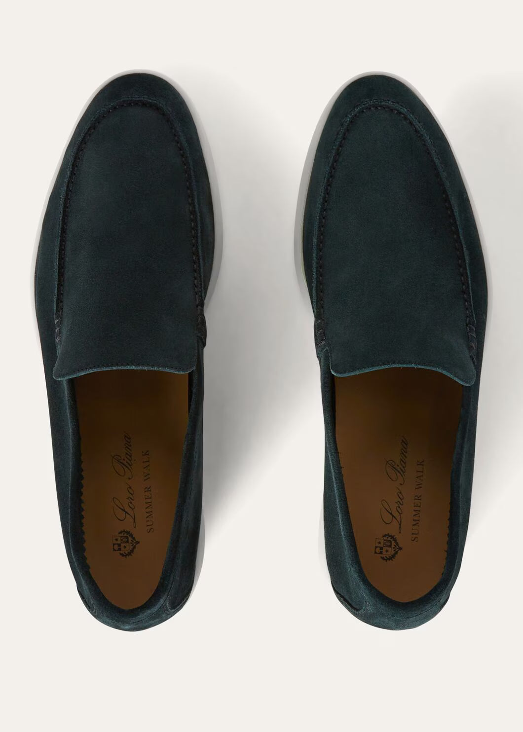 Loro Piana Summer Walk Loafer Suede Dark Green
