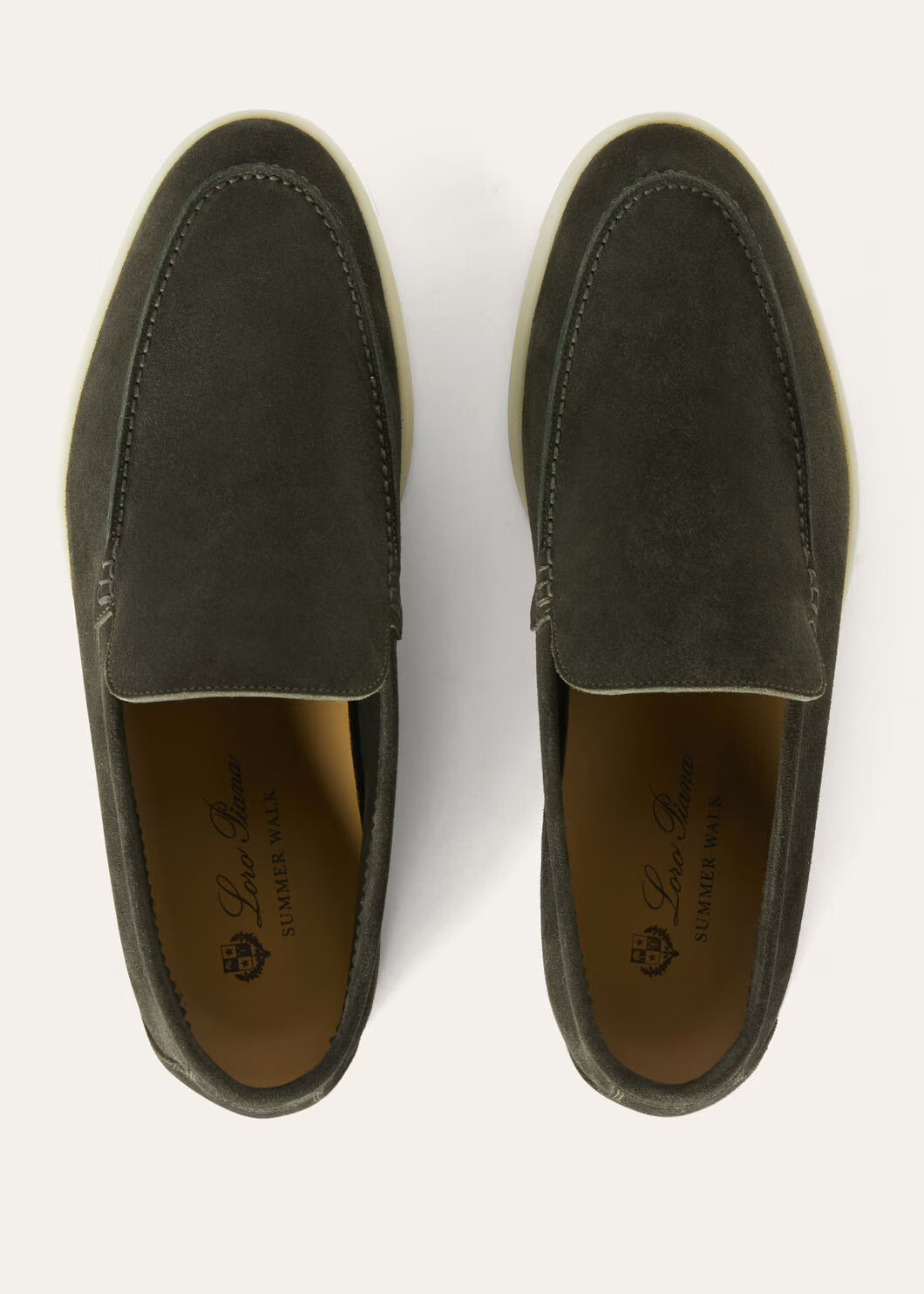 Loro Piana Summer Walk Loafer Suede Dark Mimetico