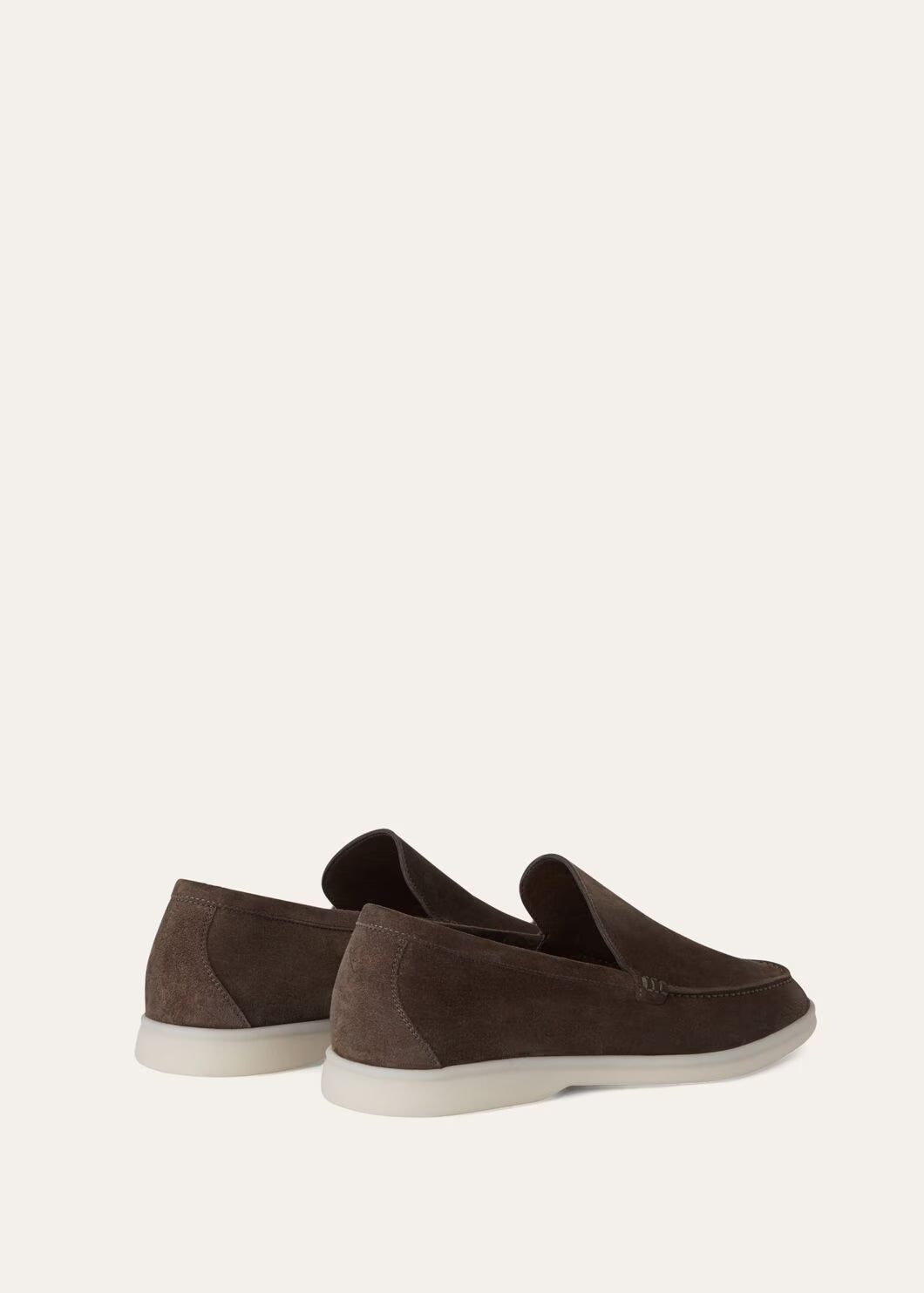 Loro Piana Summer Walk Loafer Suede Warm Gray