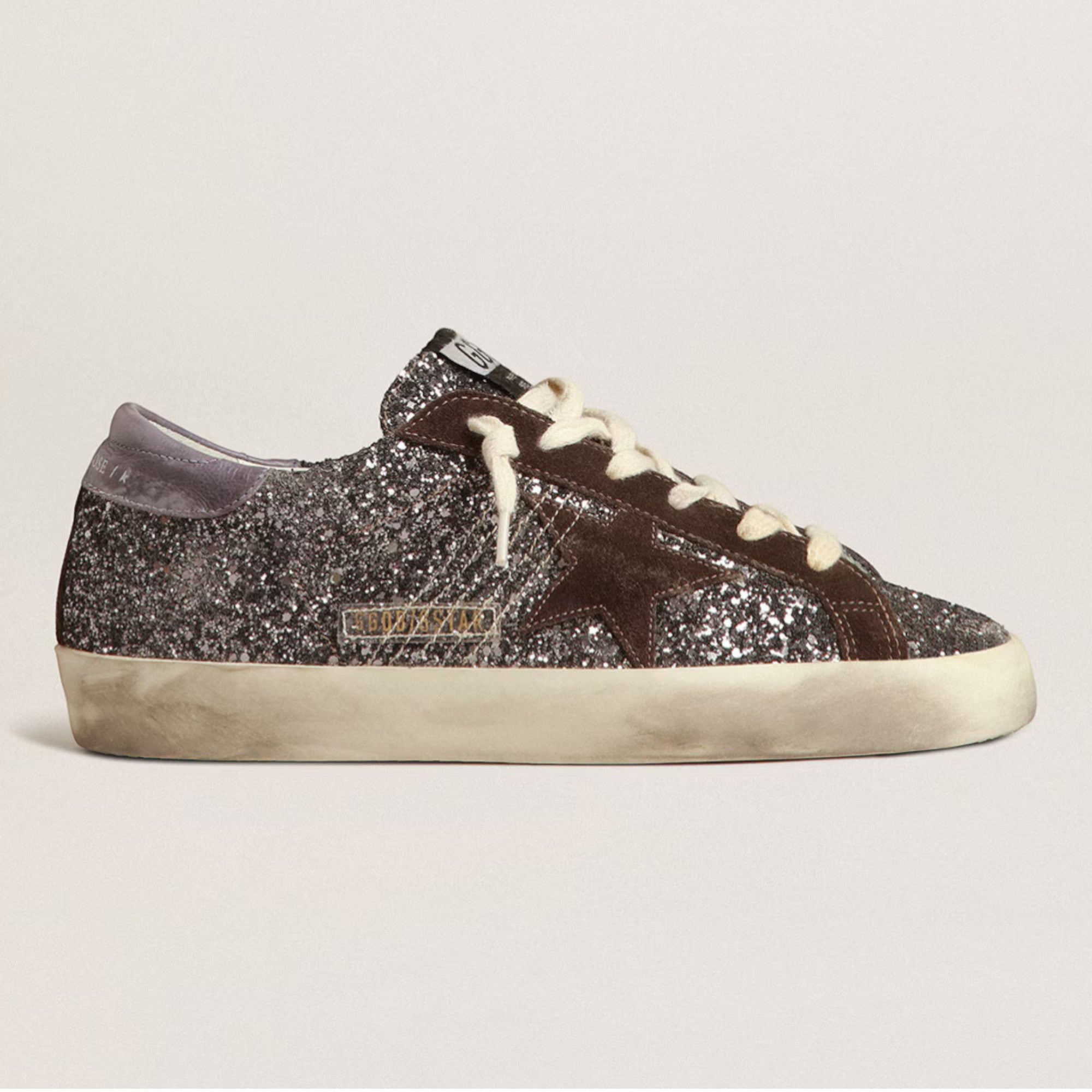 Super-Star Sneakers Glitter / Brown / Lilac