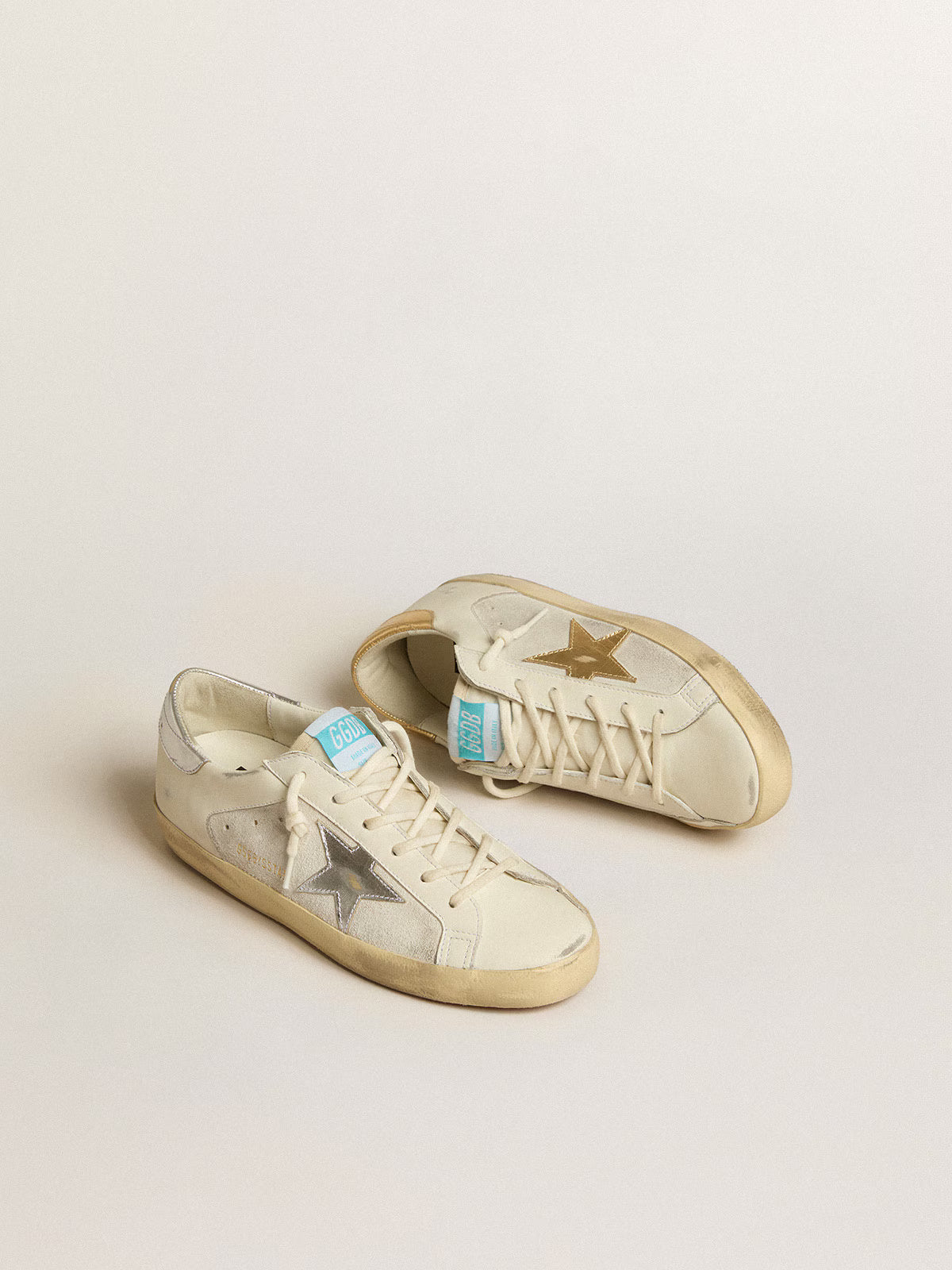 Super-Star Sneakers White / Silver / Gold