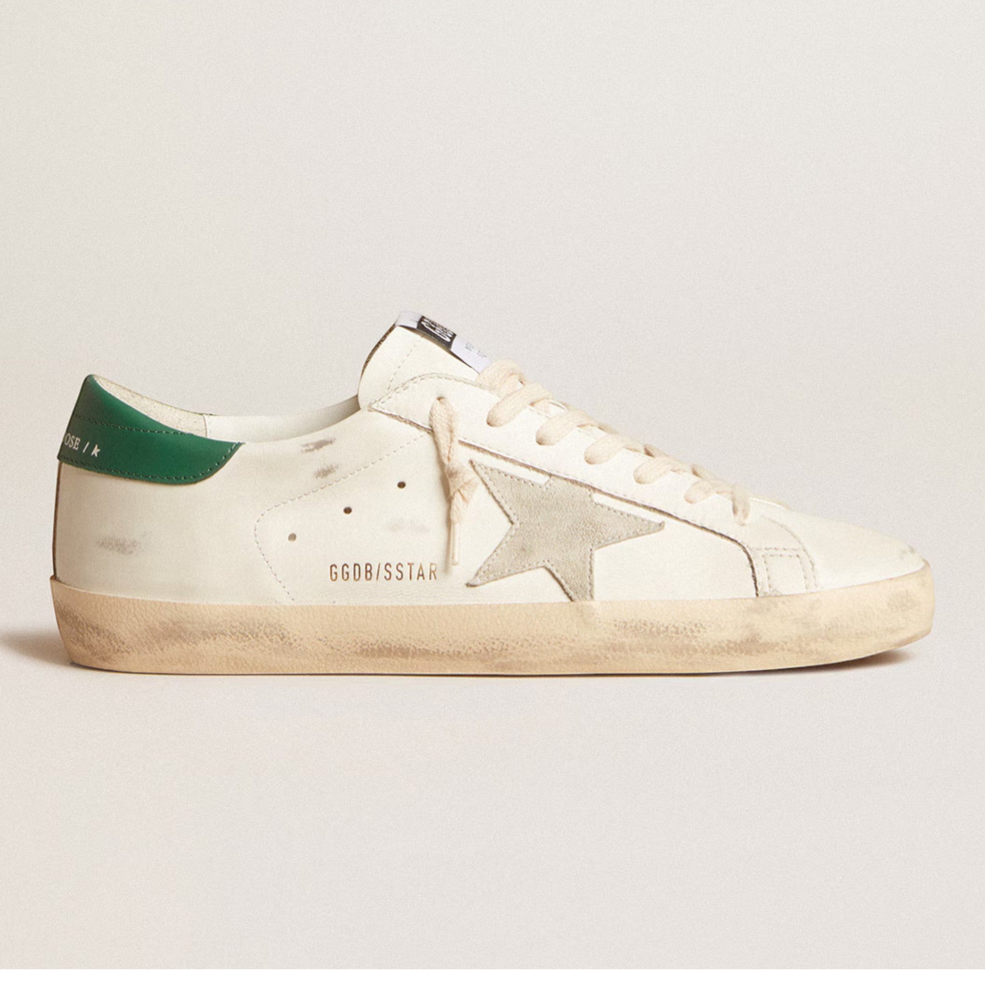 Super-Star Sneakers White / Ice Grey / Green