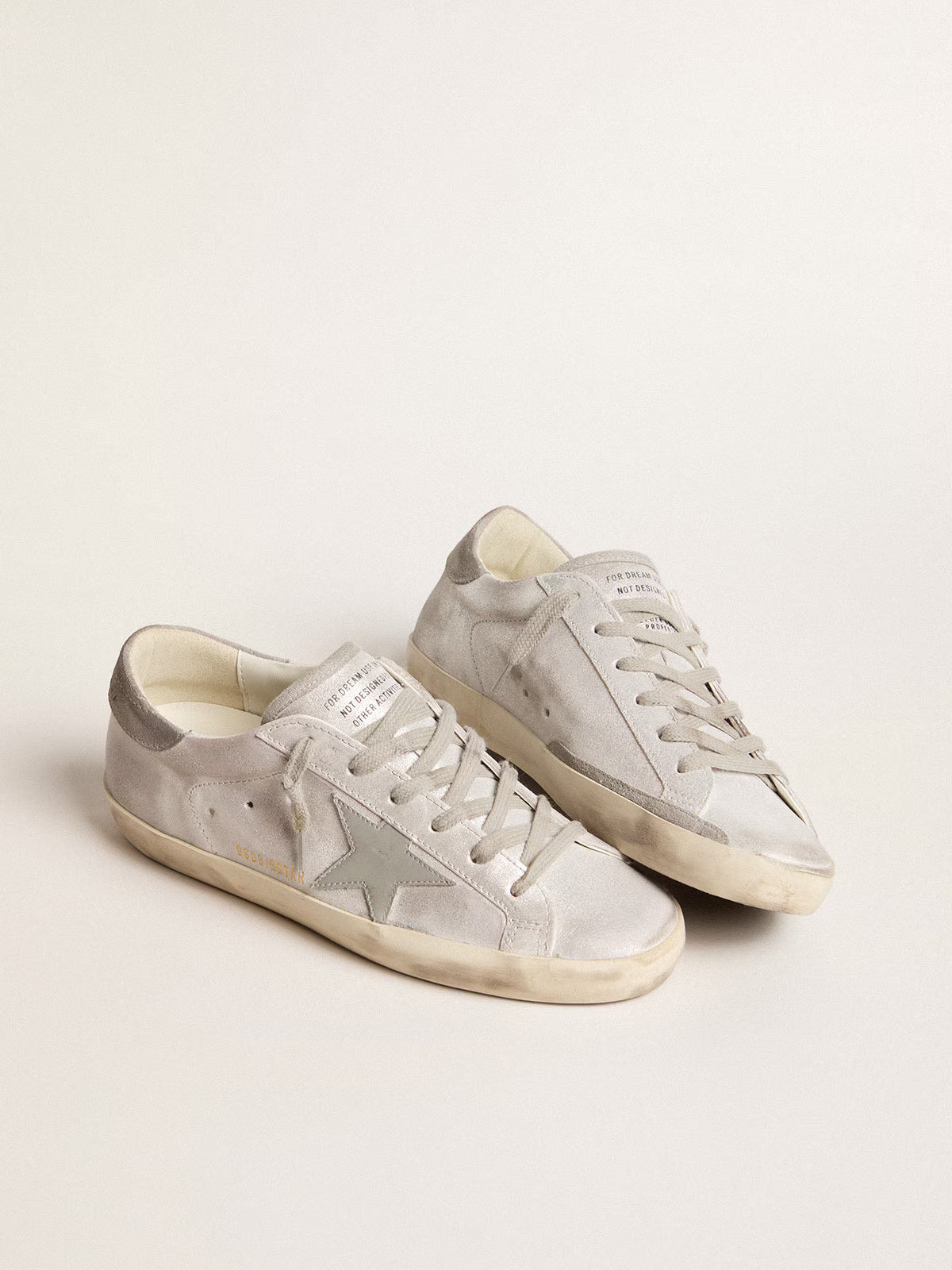 Super-Star Sneakers Grey White Glitter