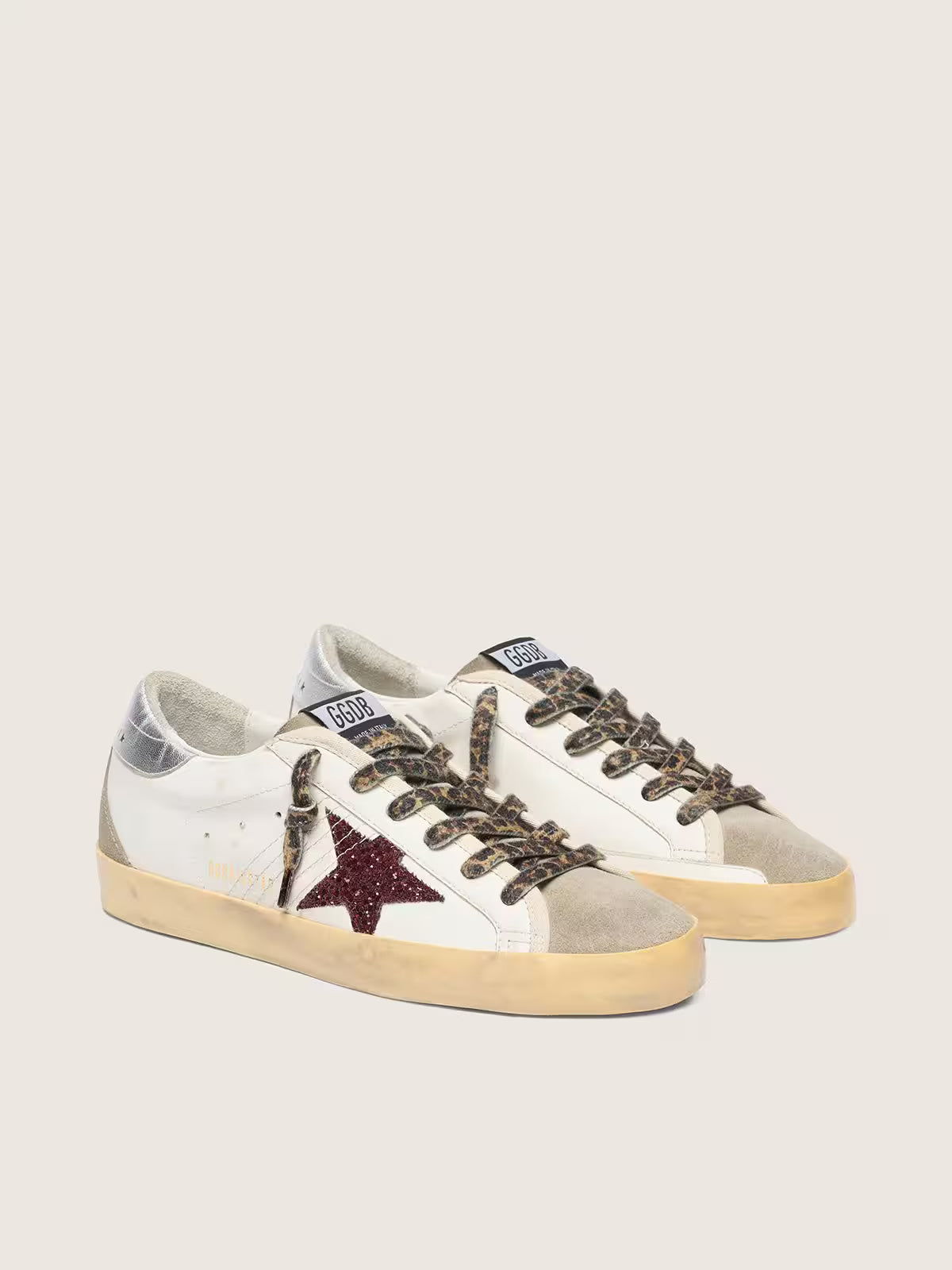 Super-Star Sneakers White / Burgundy / Silver