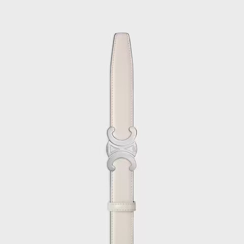 Triomphe Buckle Reversible Strap 25 mm Tan Rice