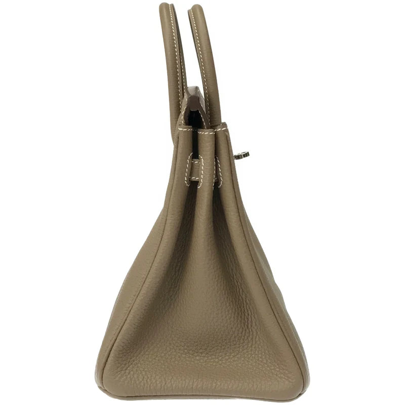 Etoupe Togo Leather Silver Hardware