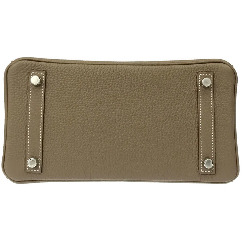 Etoupe Togo Leather Silver Hardware