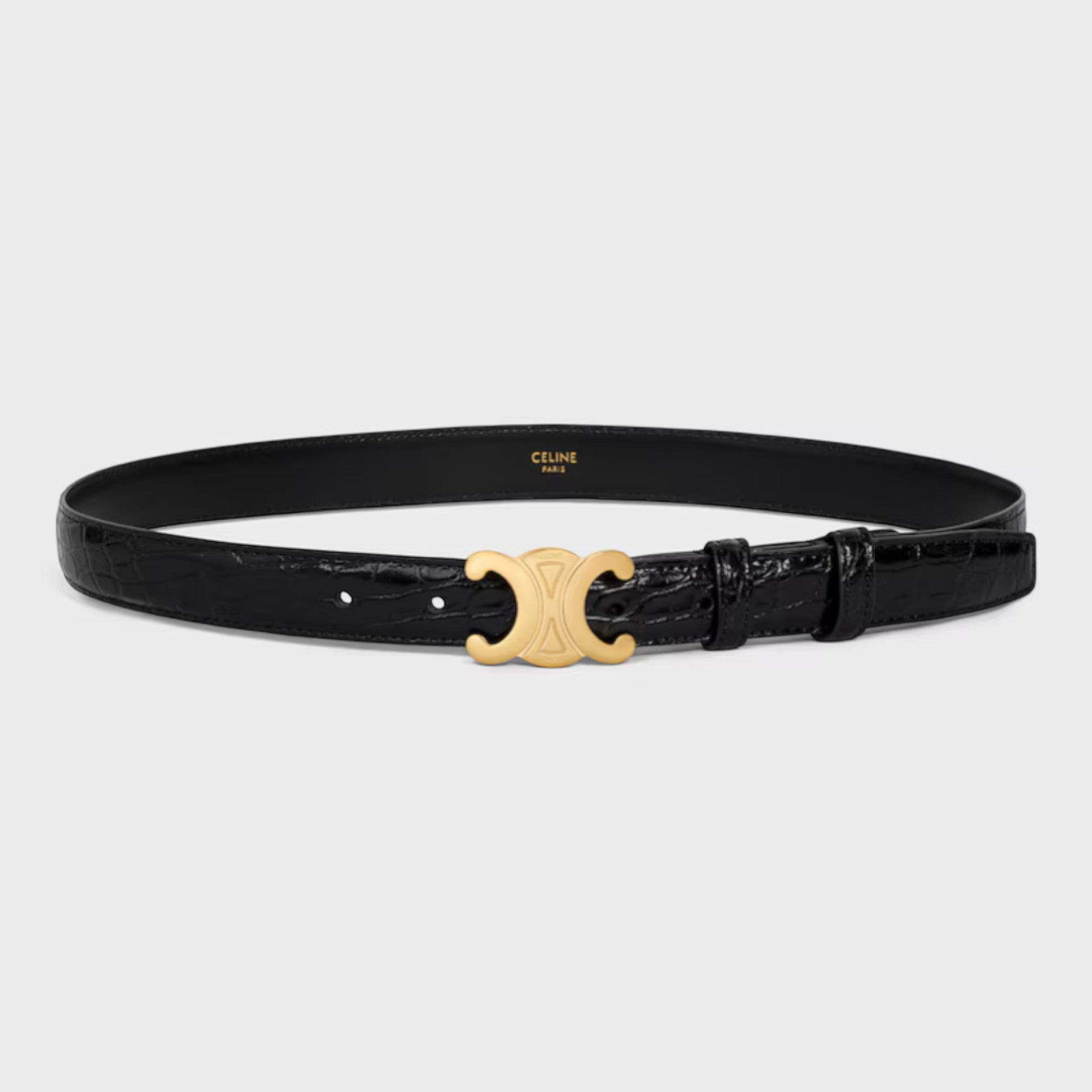 Triomphe Belt 25 mm Alligator Black