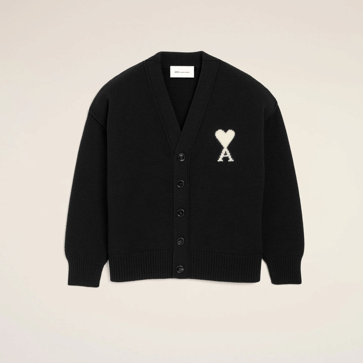 Ami de Coeur Wool Cardigan Black