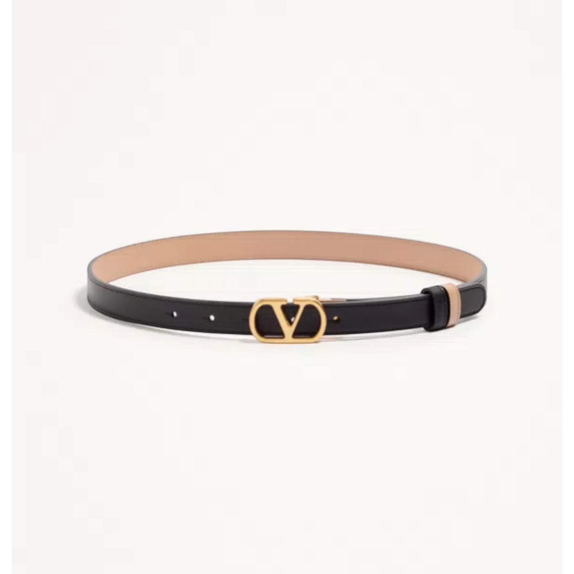 VLogo Signature Reversible Belt Black Pink