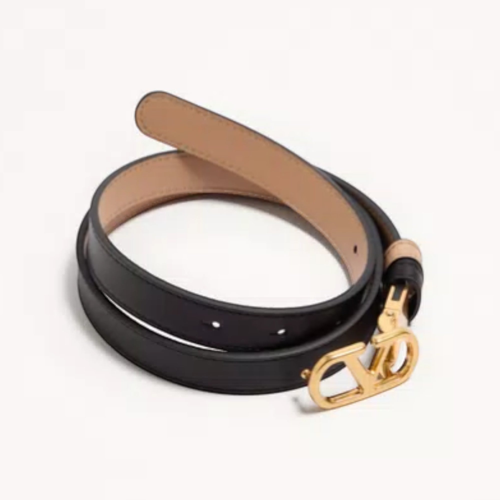 VLogo Signature Reversible Belt Black Pink