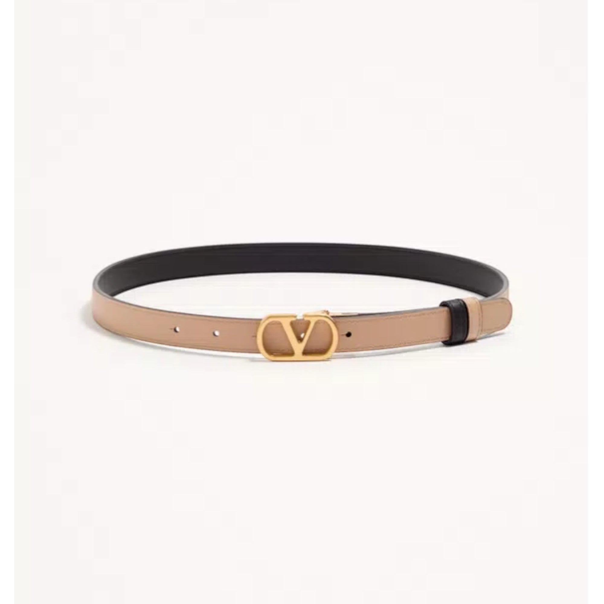 VLogo Signature Reversible Belt Black Pink