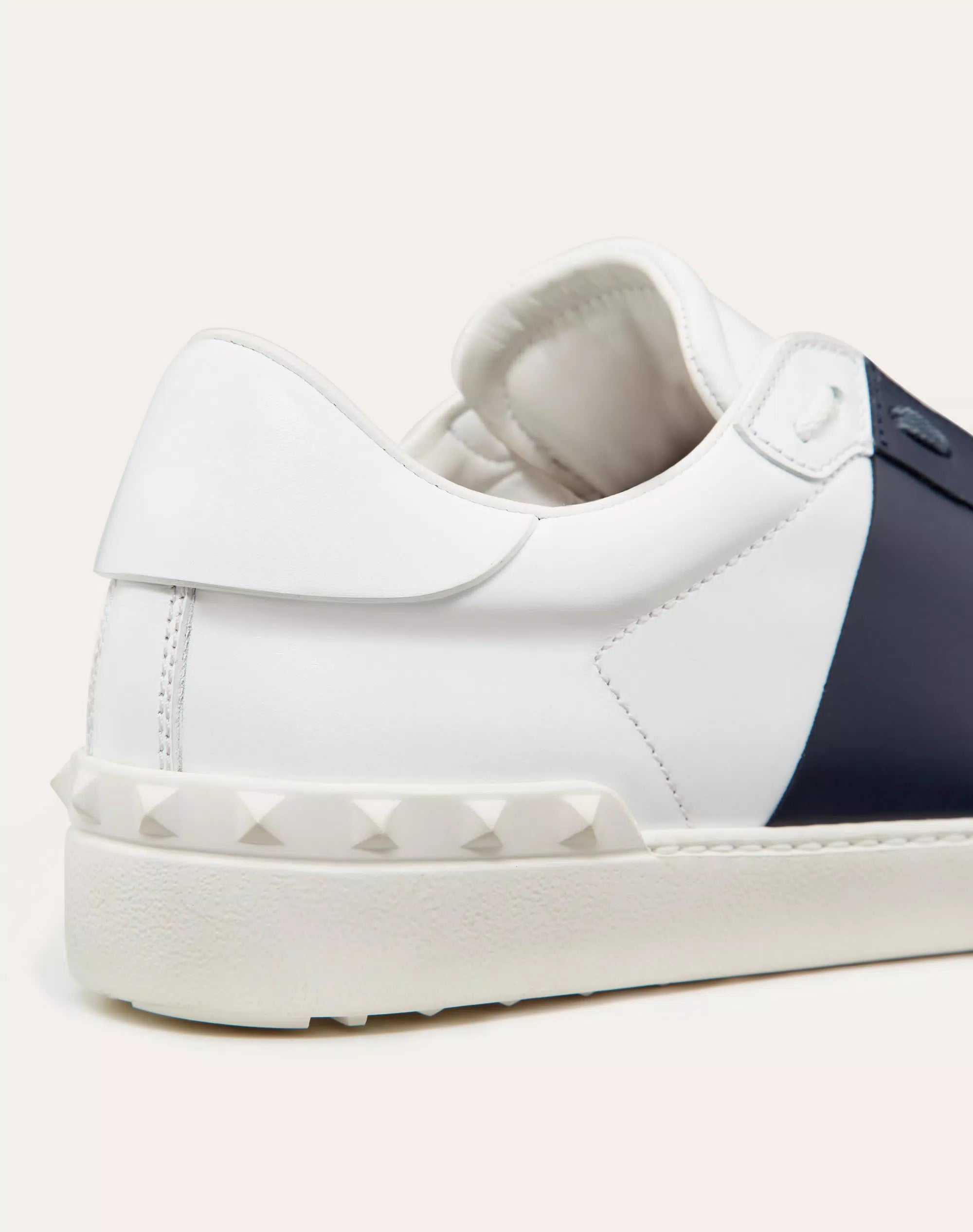 Valentino Garavani Open white calfskin sneaker Blue