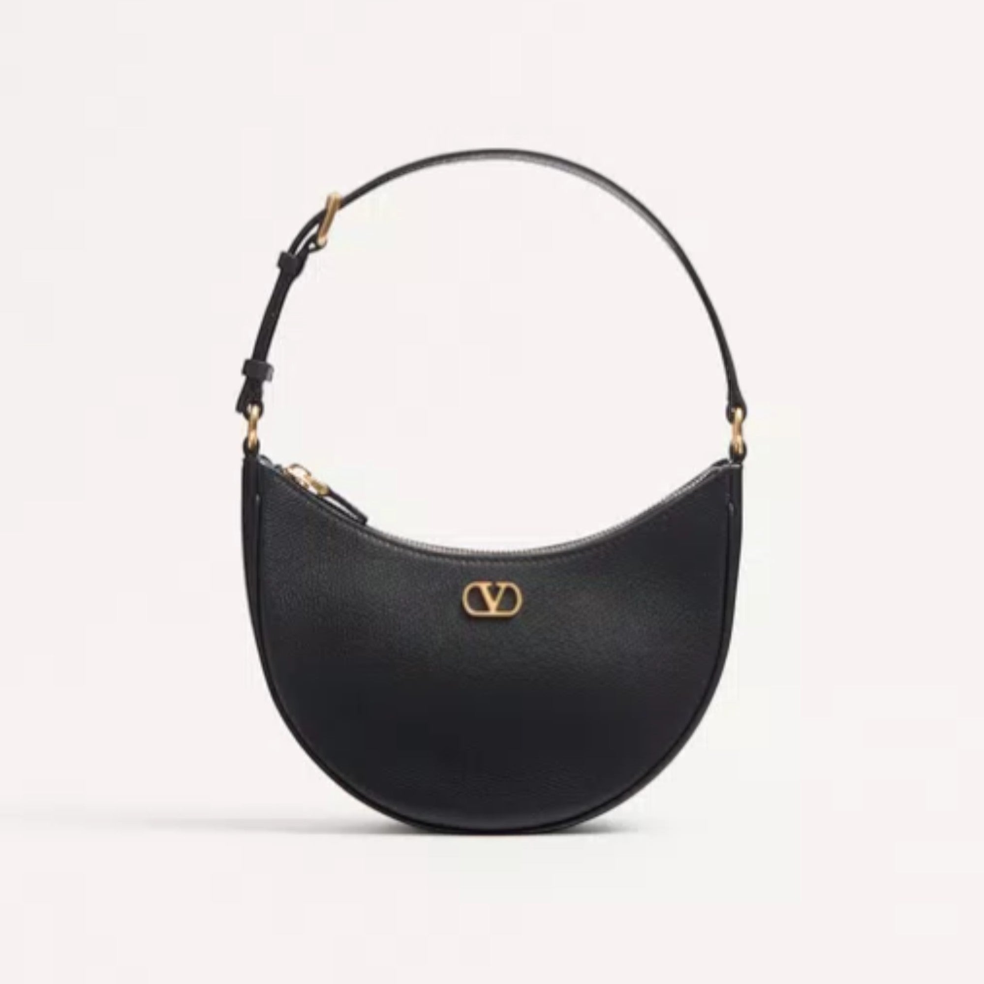 VLogo Signature Mini Hobo Bag Black