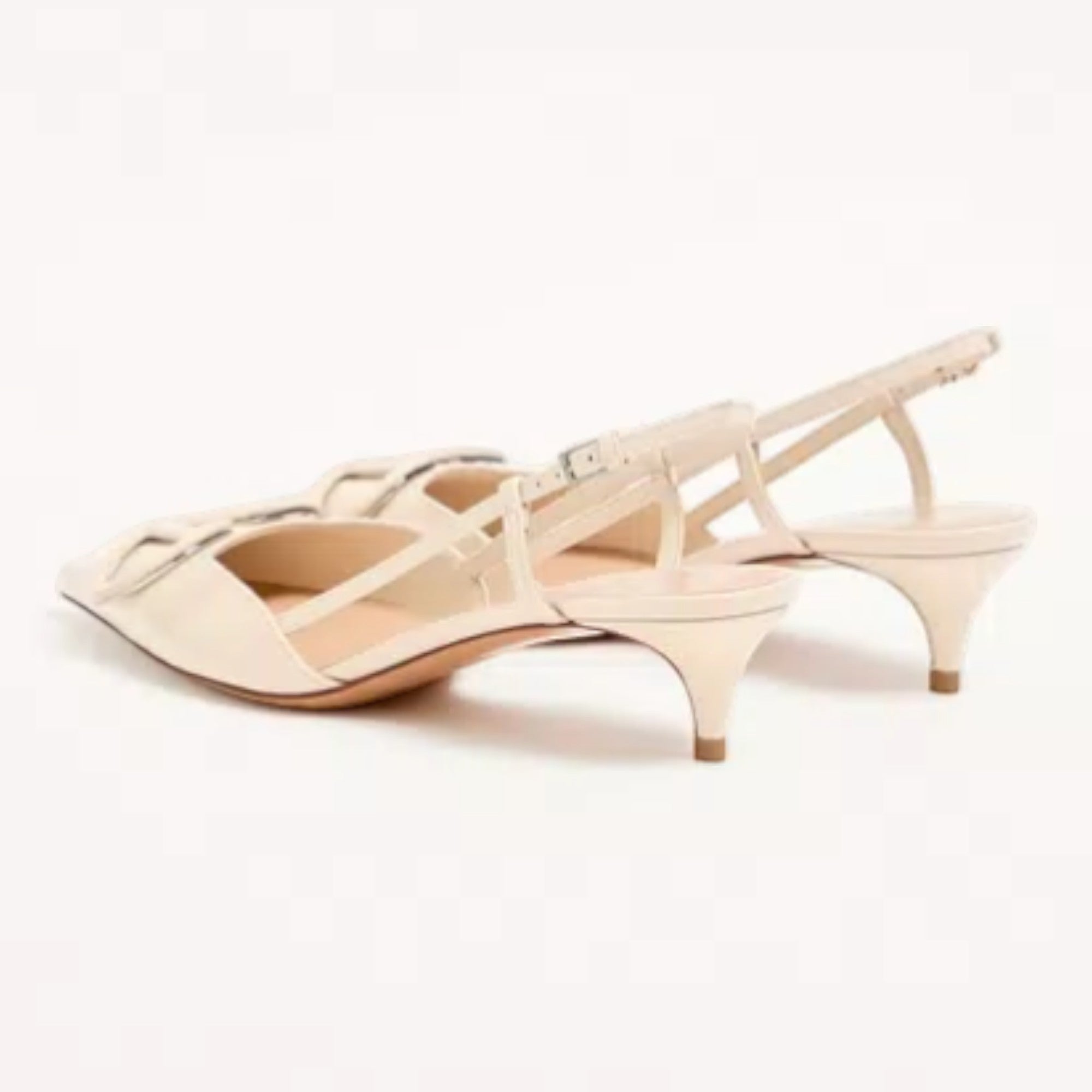 VLogo Signature Slingback Pumps Ivory