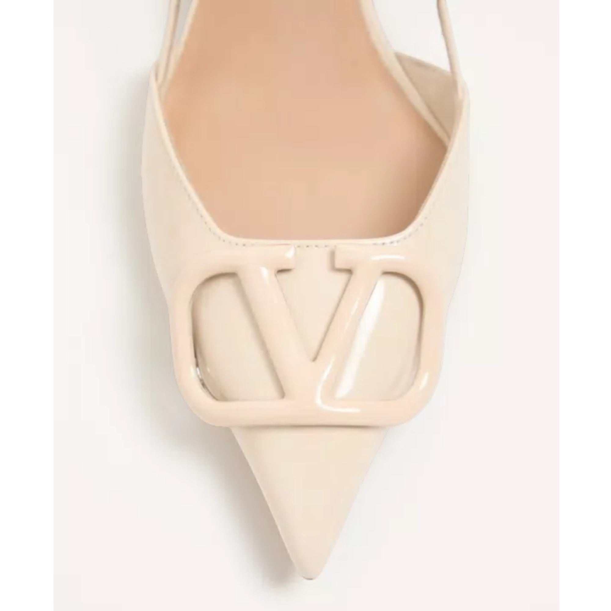 VLogo Signature Slingback Pumps Ivory