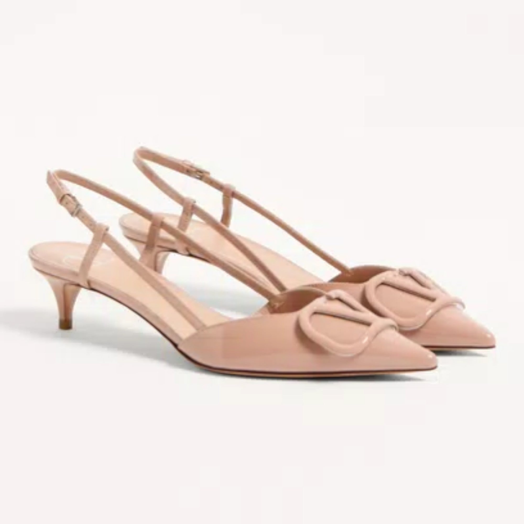VLogo Signature Slingback Pumps Rose Cannelle