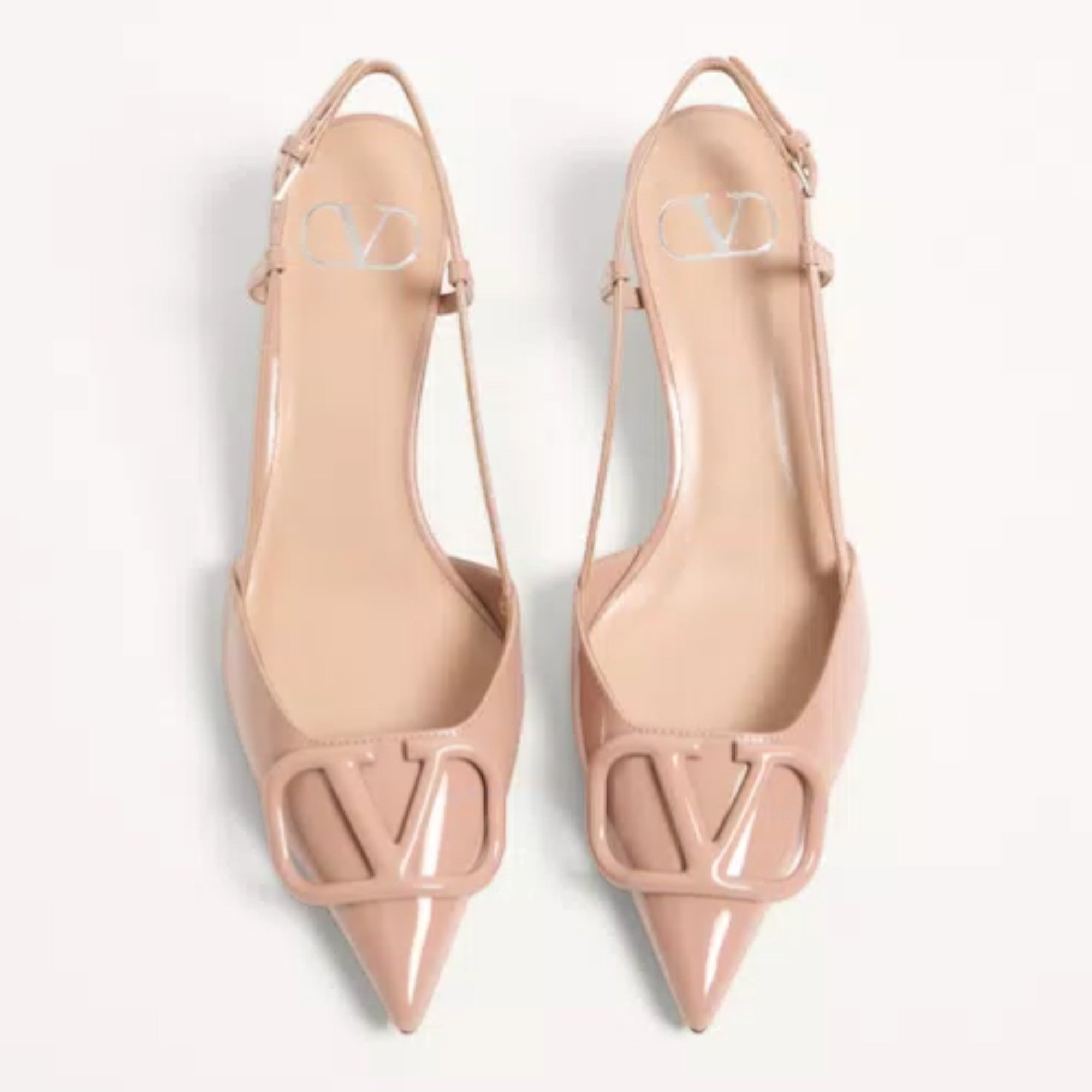 VLogo Signature Slingback Pumps Rose Cannelle
