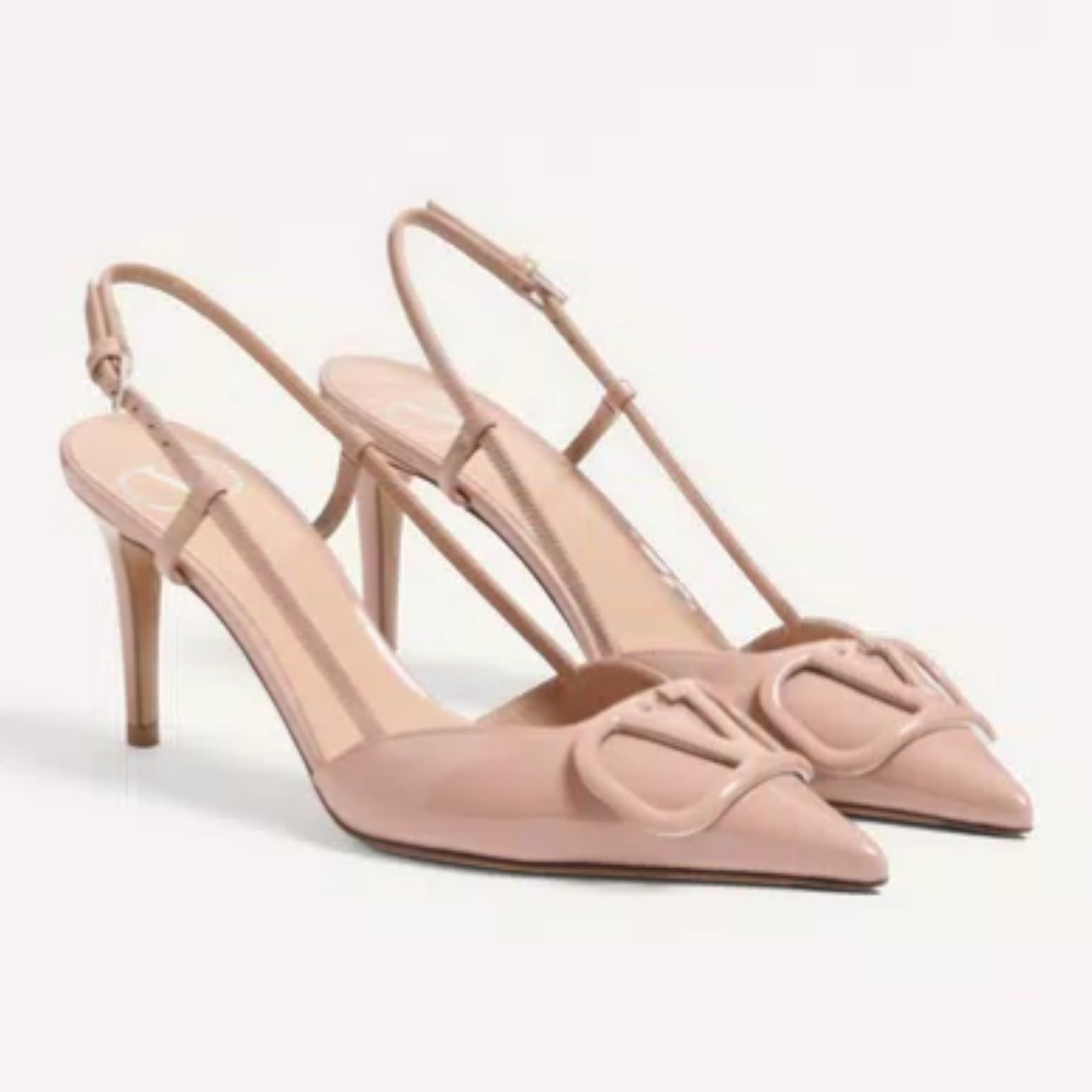 VLogo Signature Slingback Pumps Rose Cannelle