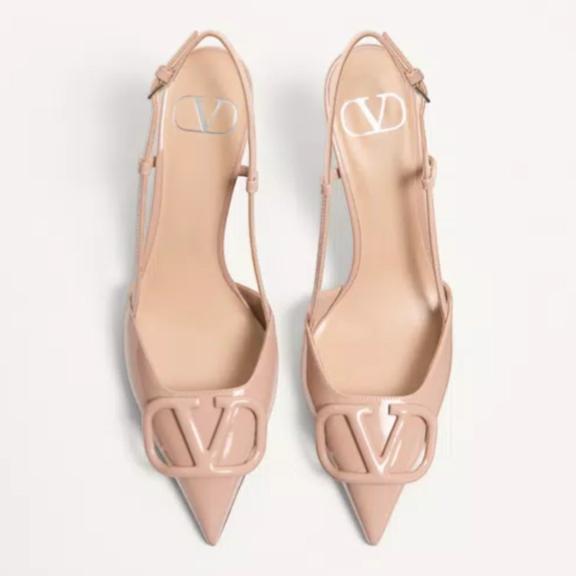 VLogo Signature Slingback Pumps Rose Cannelle