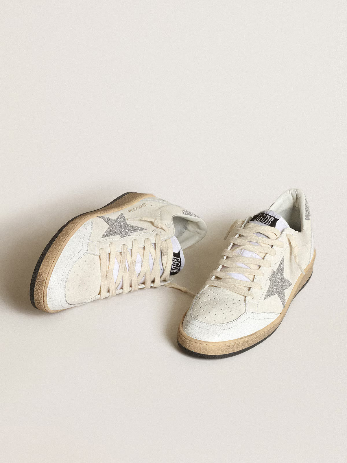 Ball Star Sneakers White Swarovski