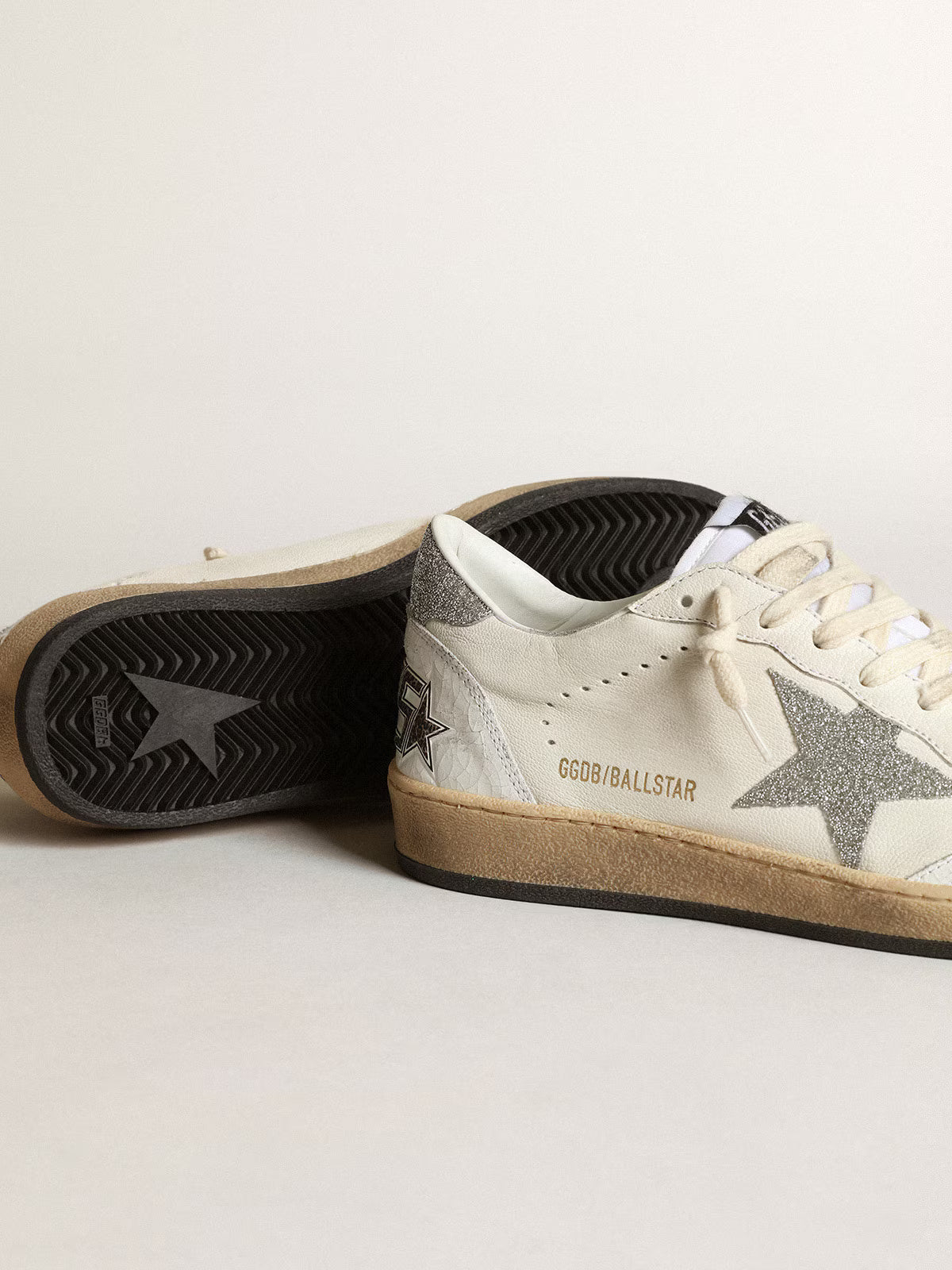 Ball Star Sneakers White Swarovski