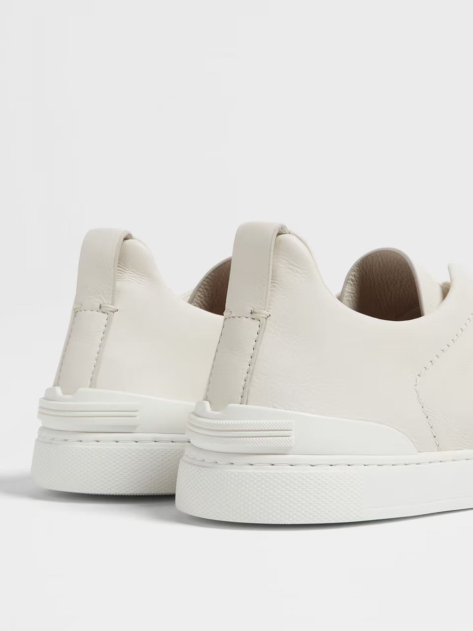 Zegna White Triple Stitch™ SECONDSKIN Sneakers