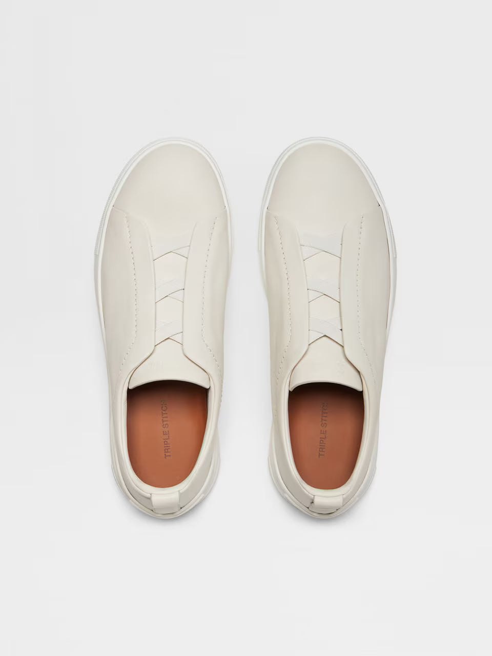 Zegna White Triple Stitch™ SECONDSKIN Sneakers